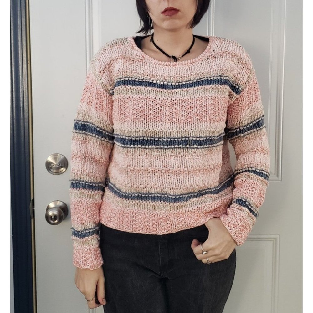 90s‎ Liz Claiborne Pink Silk Blend Sweater